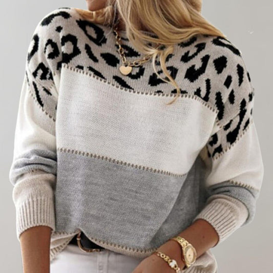 Alissa | Women's Leopard Print Knit Jumper