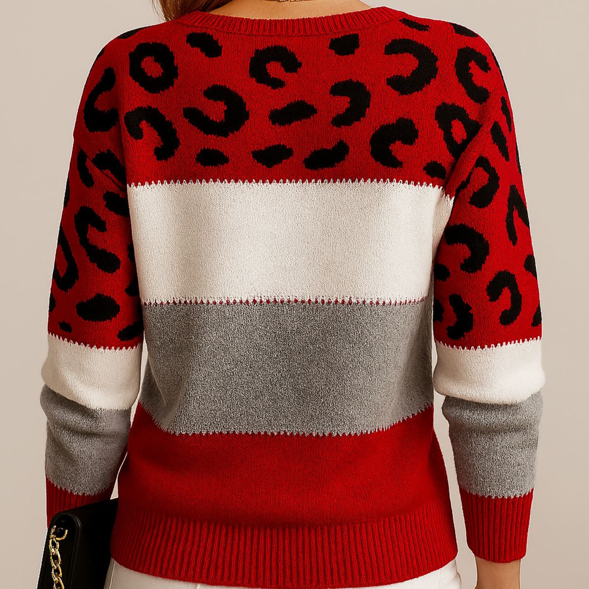 Alissa | Women's Leopard Print Knit Jumper