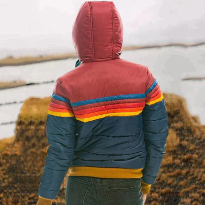Ruby | Women's Retro Stripe Puffer Jacket