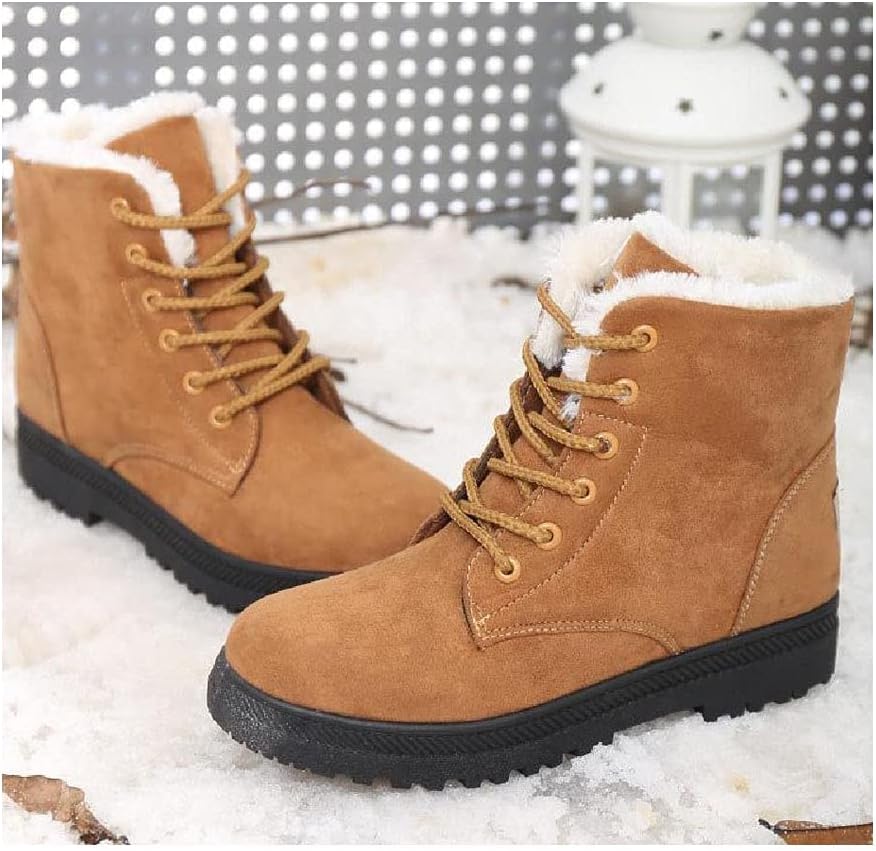 Camilla | Women's Sherpa-Lined Faux Suede Lace-Up Boots