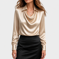 Arabella | Women's Satin Cowl Neck Blouse