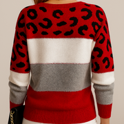 Alissa | Women's Leopard Print Knit Jumper