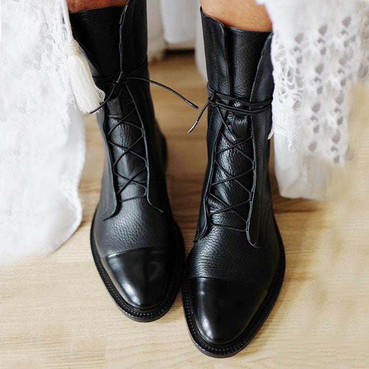 Alice | Women's Lace Up Leather Boots