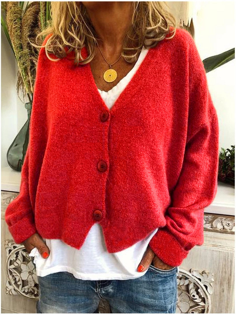 Daisy | Women's V-Neck Knit Cardigan