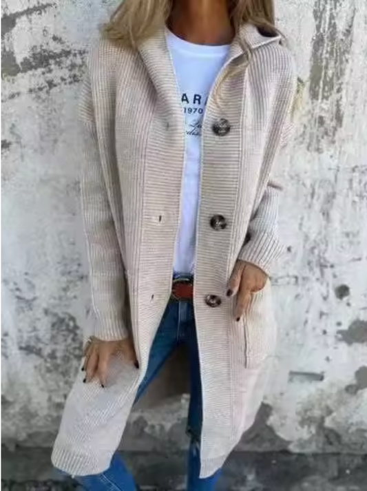 Lena | Cardigan Longline Ribbed Knit