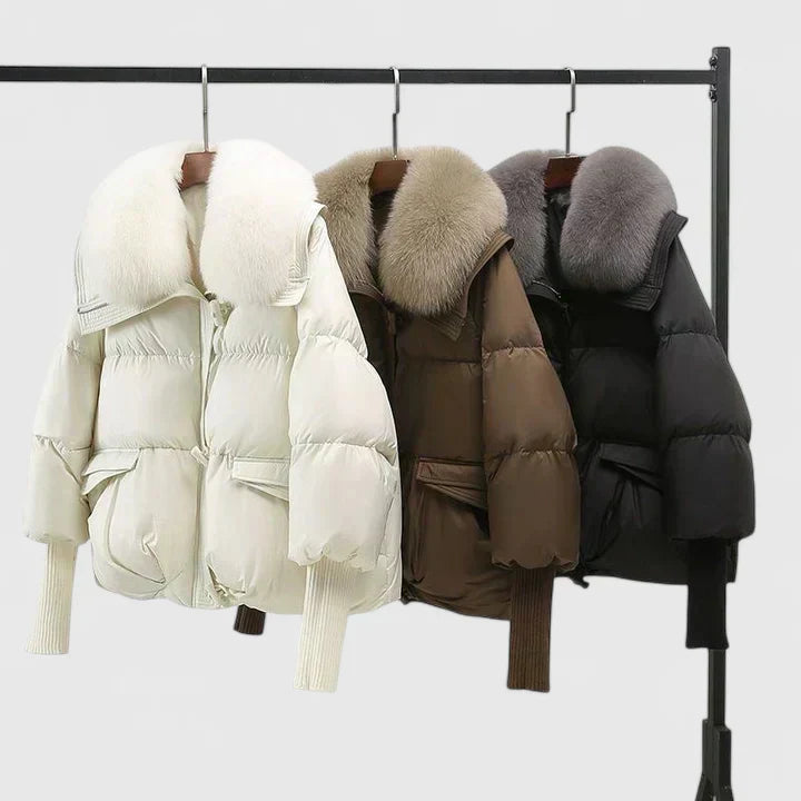 Grace | Women's Faux Fur Collar Puffer Jacket