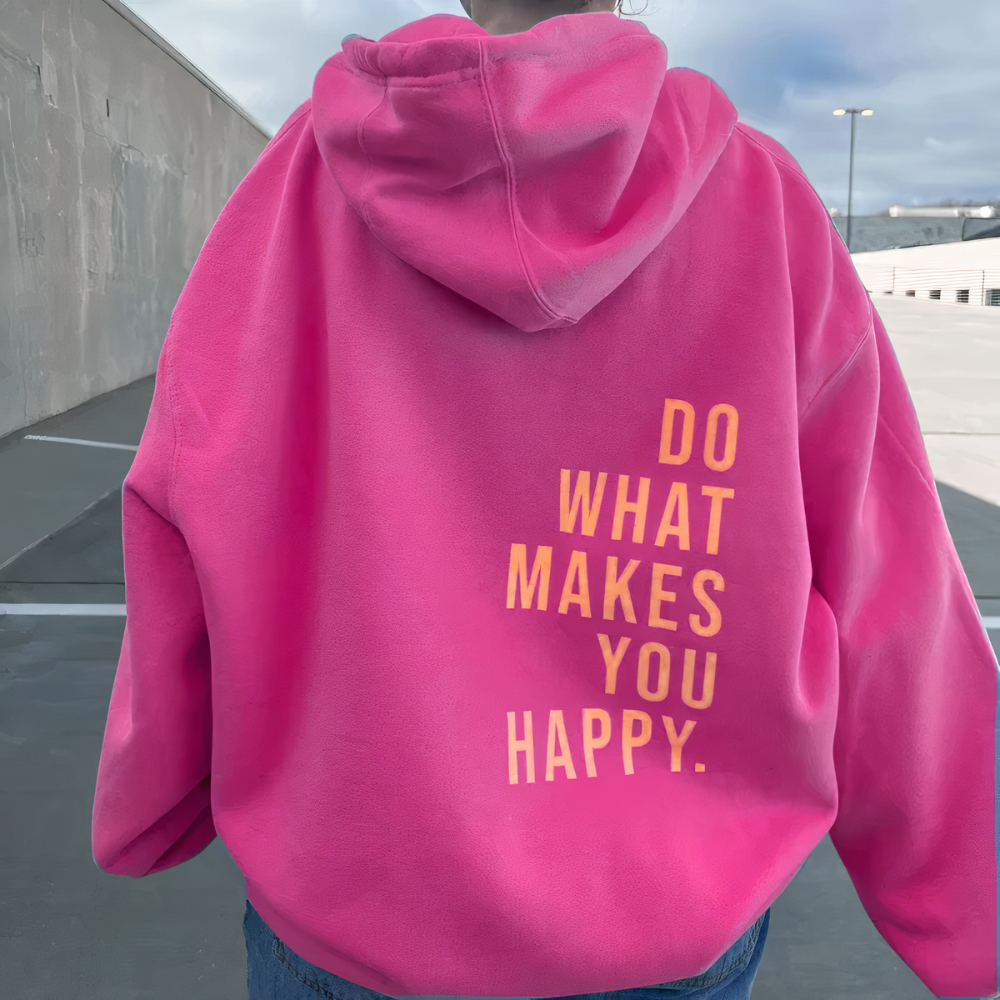 Mia | Hoodie Slogan Print
