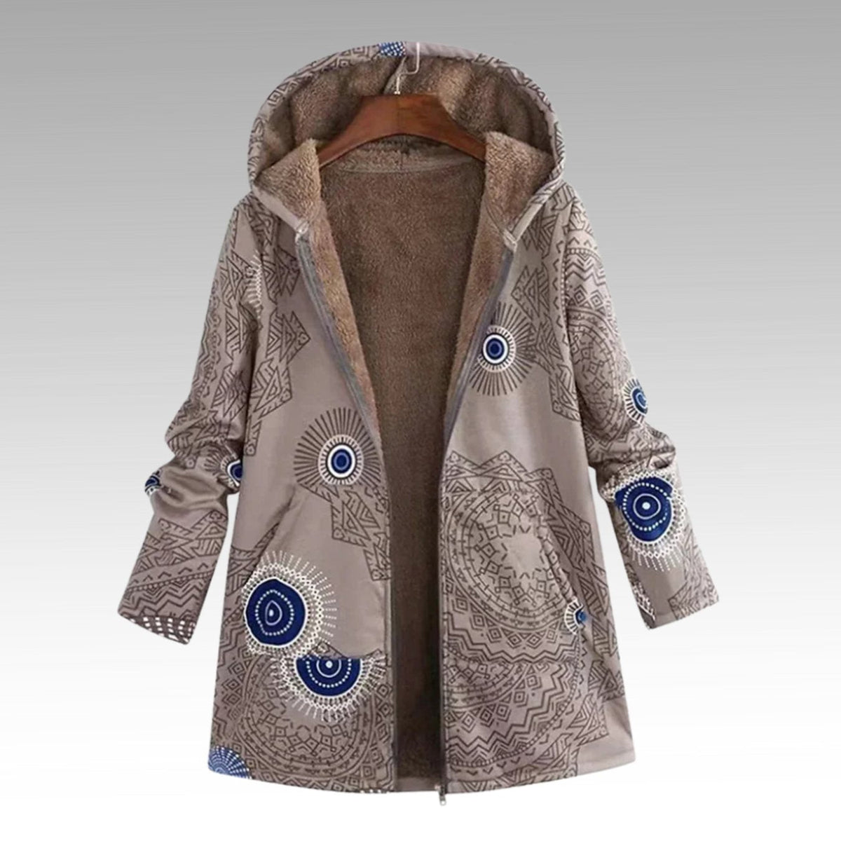 Stella | Women's Fleece Lined Hooded Winter Jacket