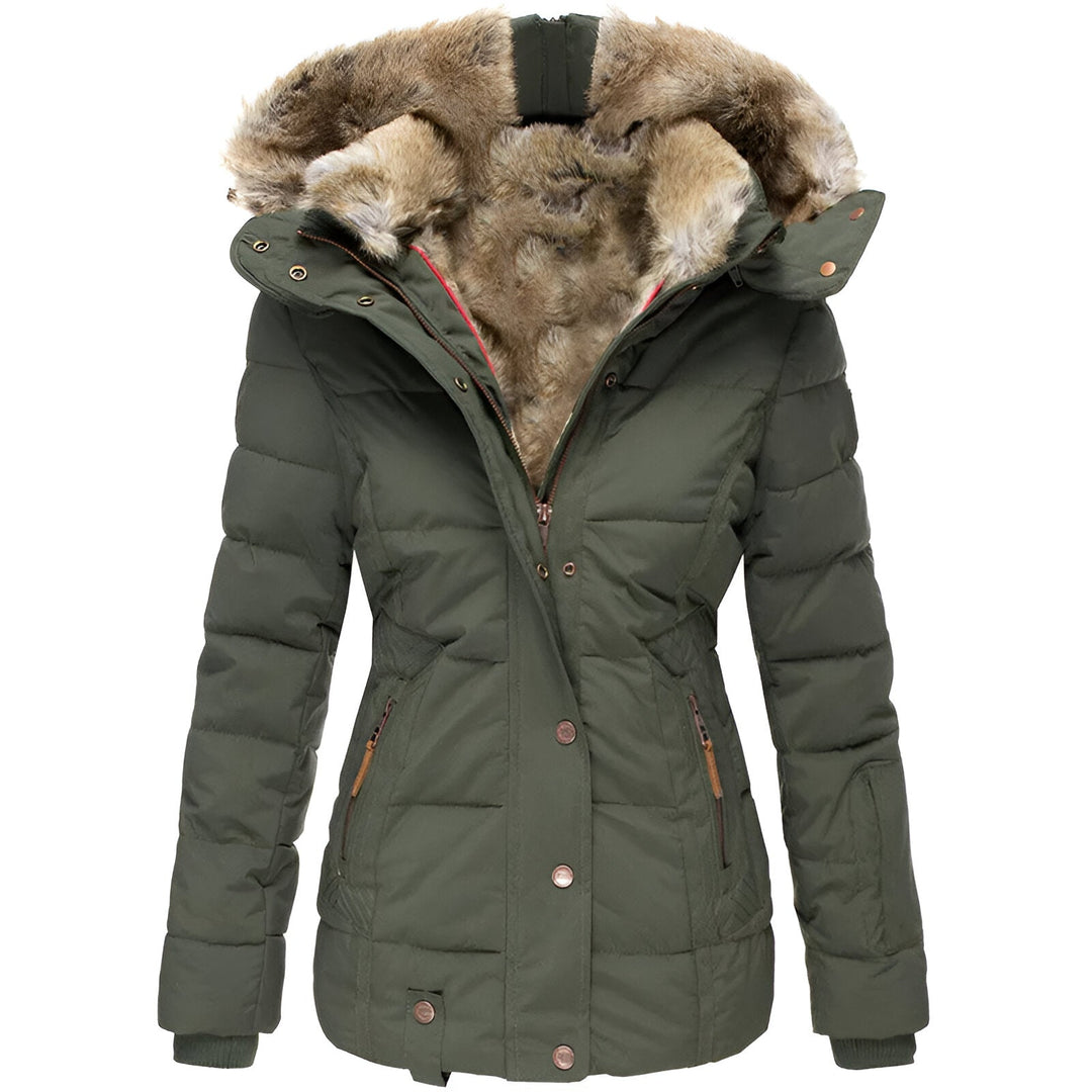 Lily | Women's Faux Fur Lined Hooded Winter Jacket