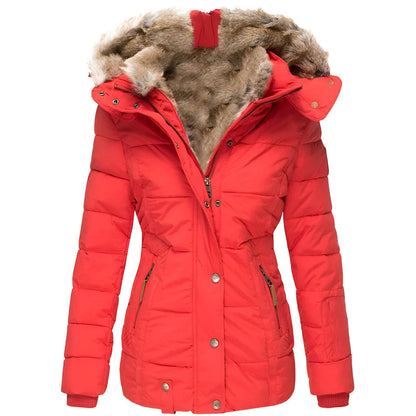 Lily | Women's Faux Fur Lined Hooded Winter Jacket