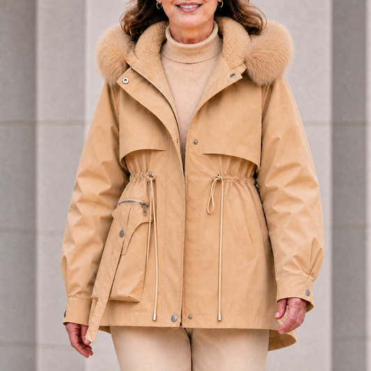 Kamilla | Women's Winter Parka with Faux Fur Hood