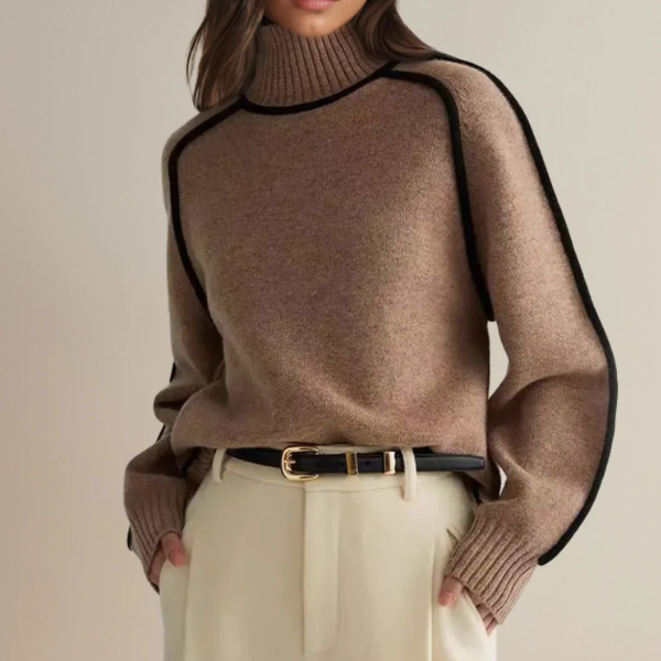 Lena | Women's Elegant Polo Neck Jumper