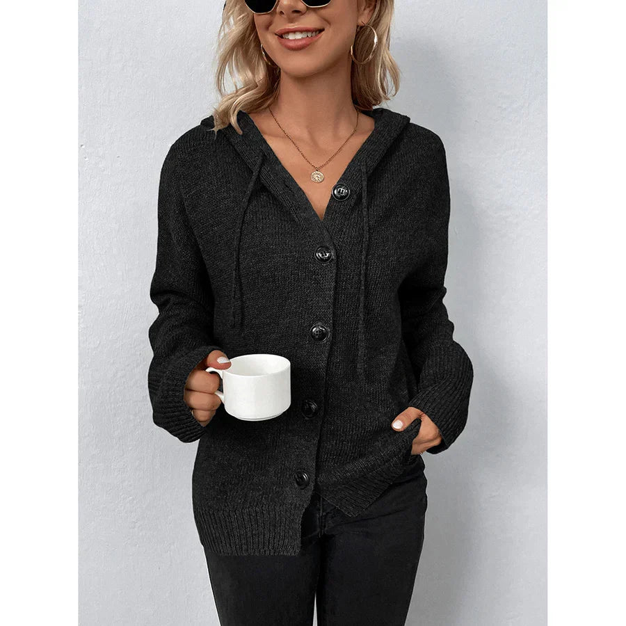 Lina | Knit Cardigan Hooded