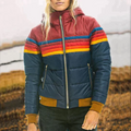 Ruby | Women's Retro Stripe Puffer Jacket