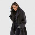 Talia | Women's Wool Coat with Exaggerated Lapel