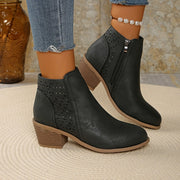 Adele | Women's Block Heel Ankle Boots