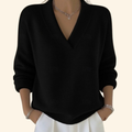 Claudia | Women's Oversized V-Neck Knit Jumper