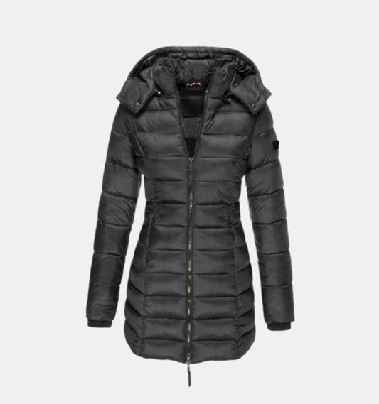 Nora | Women's Long Puffer Jacket with Hood