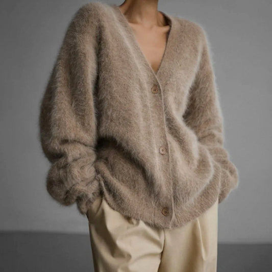 Selina | Women's Fluffy Knit Cardigan