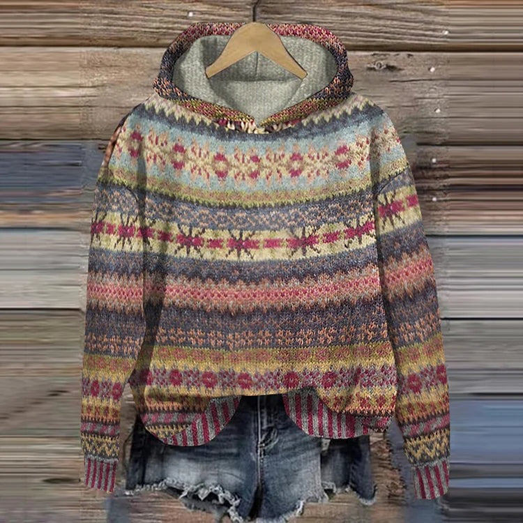 Sina | Women's Cosy Winter Knit Hoodie