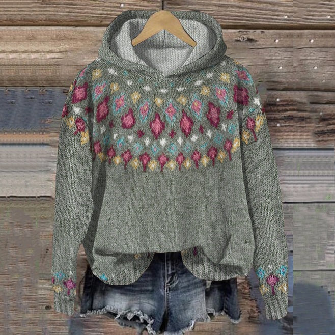 Angie | Women's Cosy Winter Knit Hoodie