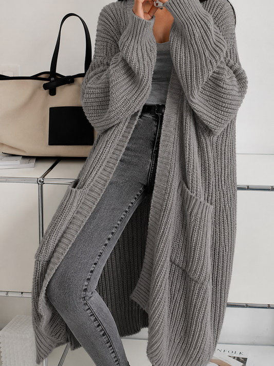 Rose | Women's Long Chunky Knit Cardigan
