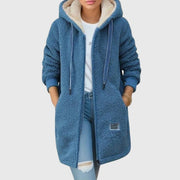 Ivy | Women's Teddy Fleece Hooded Long Jacket
