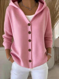 Greta | Knit Cardigan Hooded
