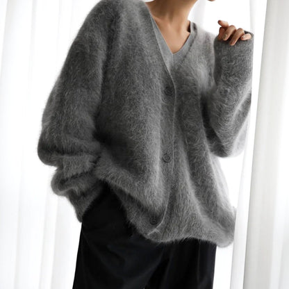 Selina | Women's Fluffy Knit Cardigan