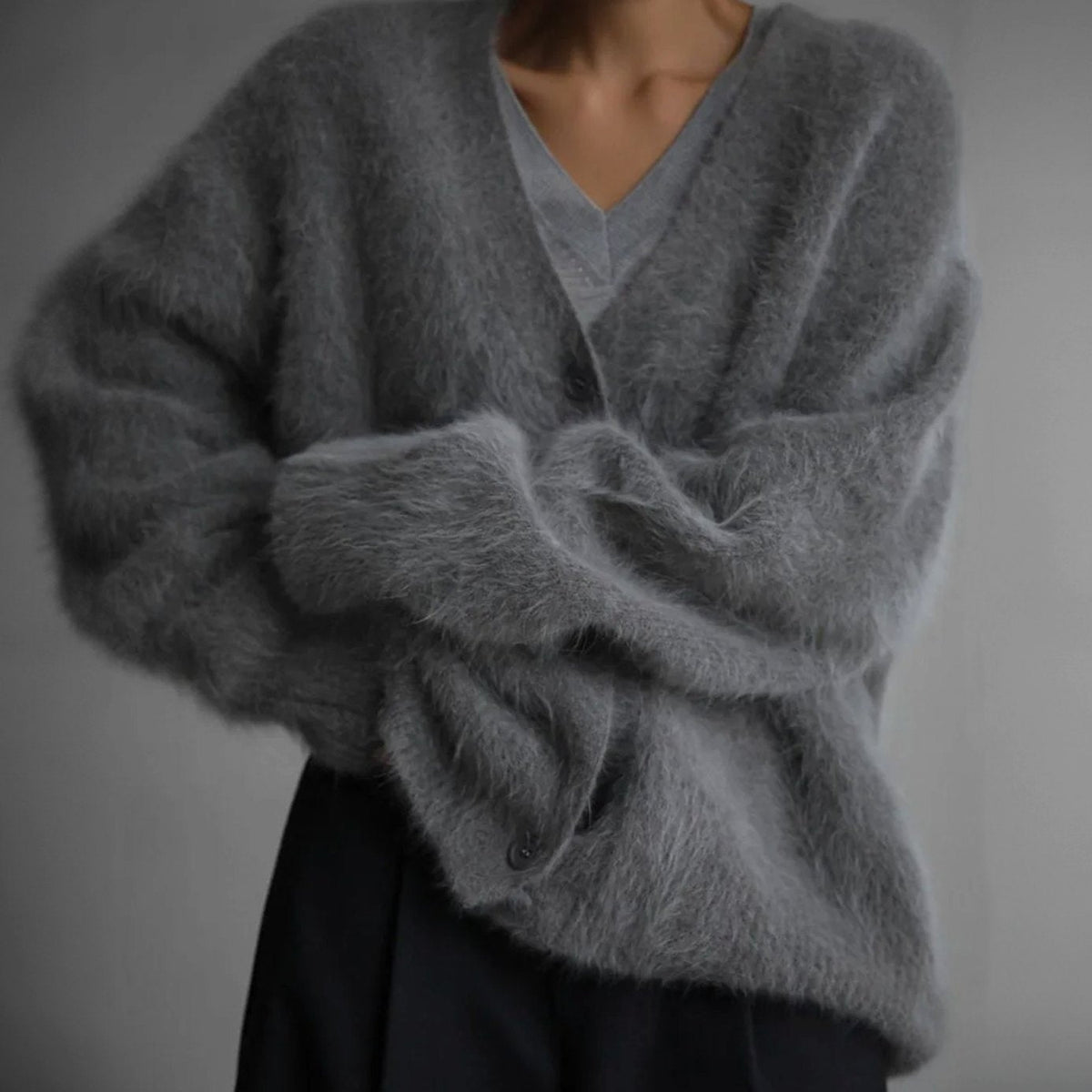 Selina | Women's Fluffy Knit Cardigan
