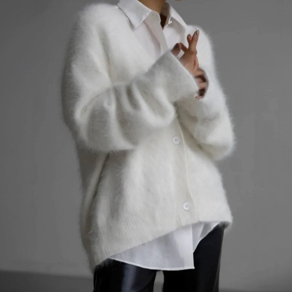 Selina | Women's Fluffy Knit Cardigan