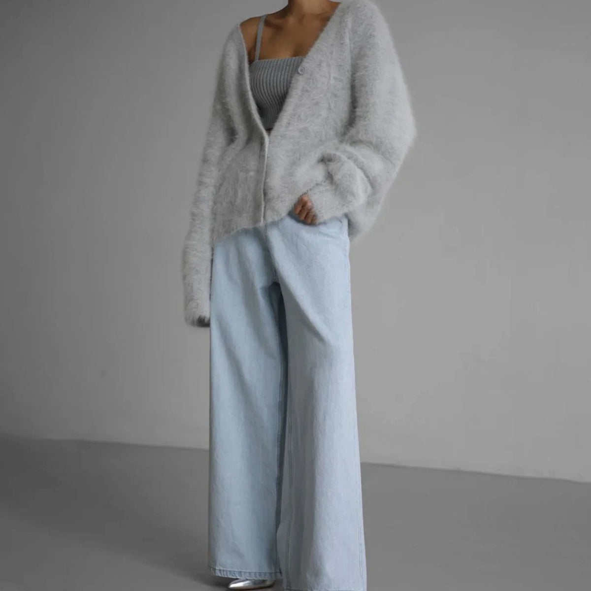 Selina | Women's Fluffy Knit Cardigan