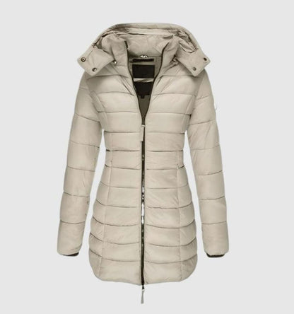 Nora | Women's Long Puffer Jacket with Hood